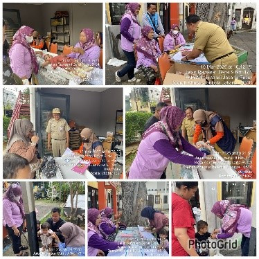 Kegiatan Posyandu Balita Cempaka 3 di RPTRA Beringin.