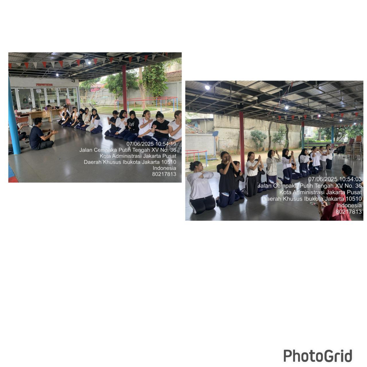 Kegiatan Latihan Tari dari SMA 77