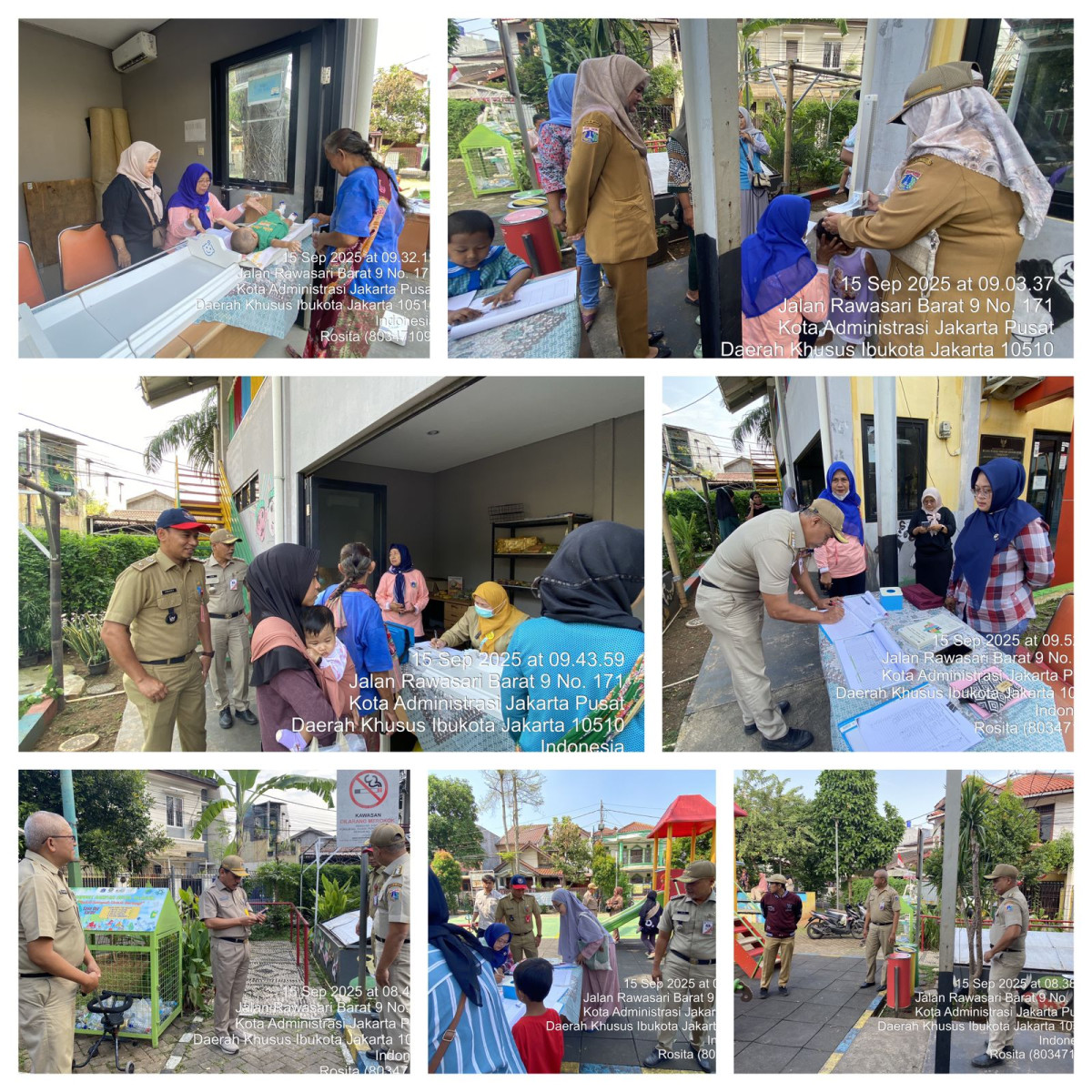 Kegiatan Posyandu Balita Cempaka 3 di RPTRA Beringin