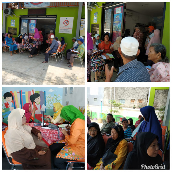 Kegiatan Posyandu Lansia RW 07 Kelurahan Kampung Rawa