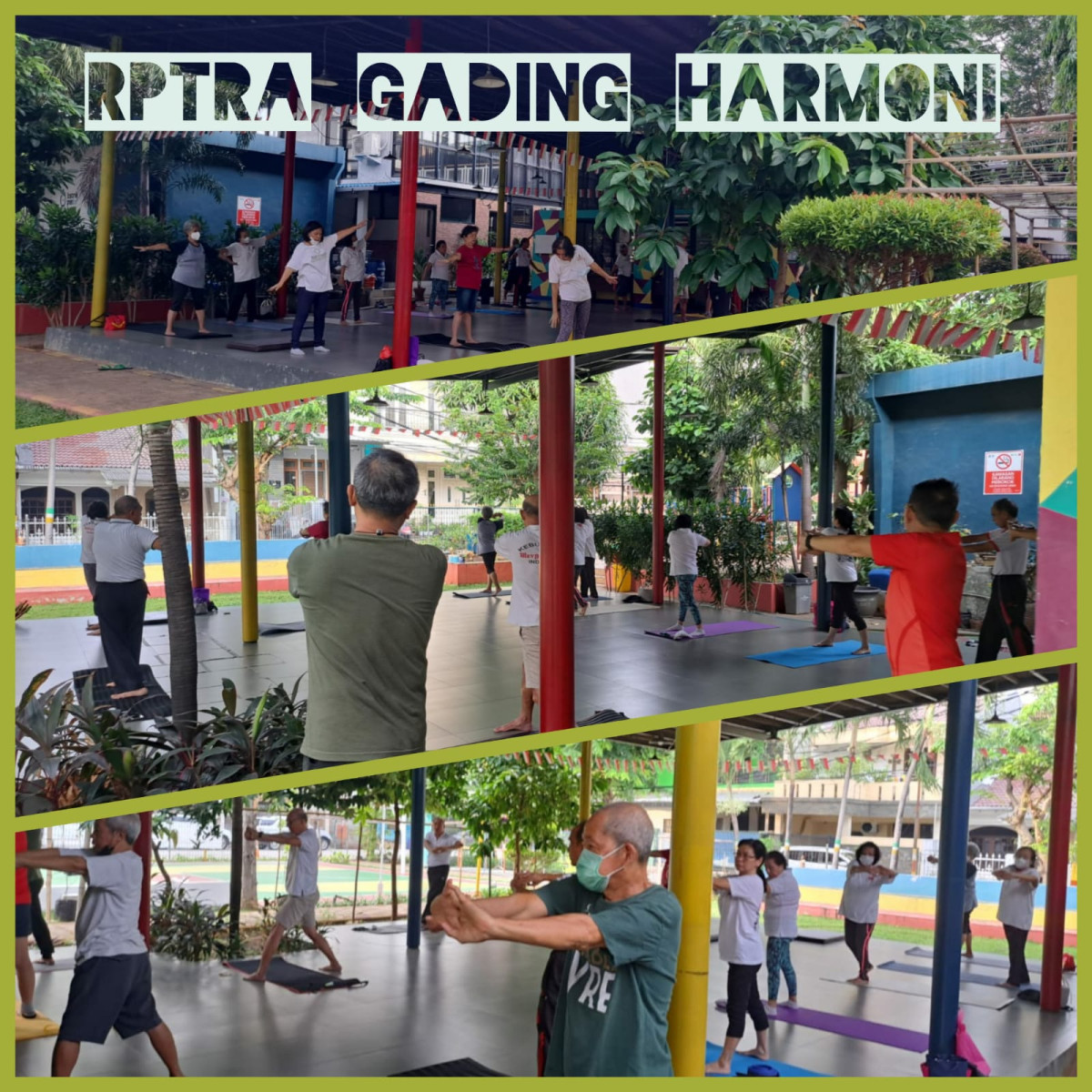 Senam Jantung Merpati Putih Warga RW 15