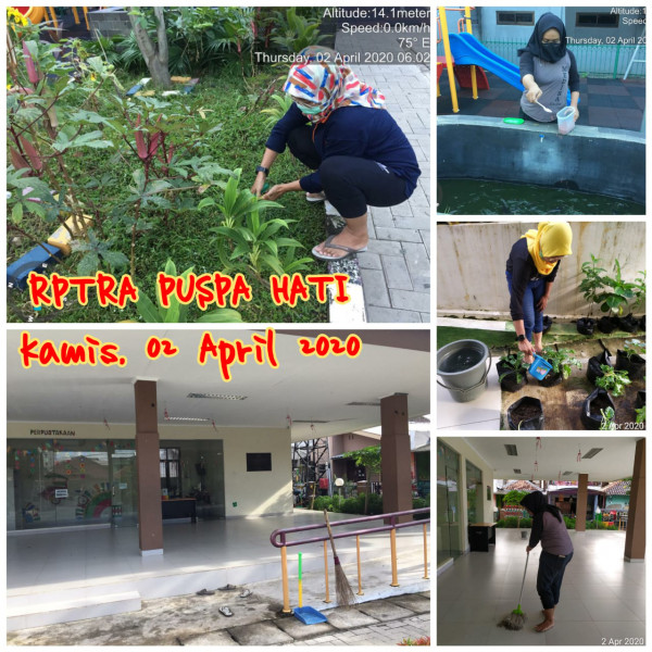 Kegiatan Piket Dan Monitoring Pengelola RPTRA Puspa Hati 