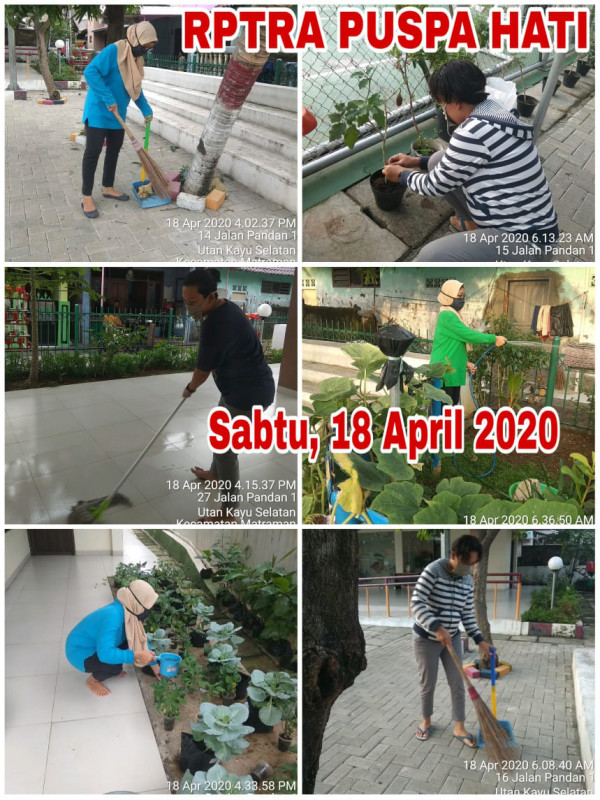 Kegiatan Piket Dan Monitoring Pengelola RPTRA Puspa Hati