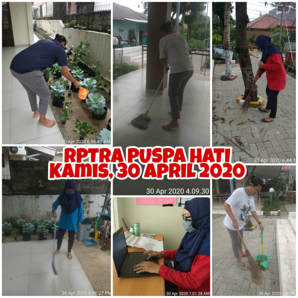 Kegiatan Piket Dan Monitoring Pengelola RPTRA Puspa Hati
