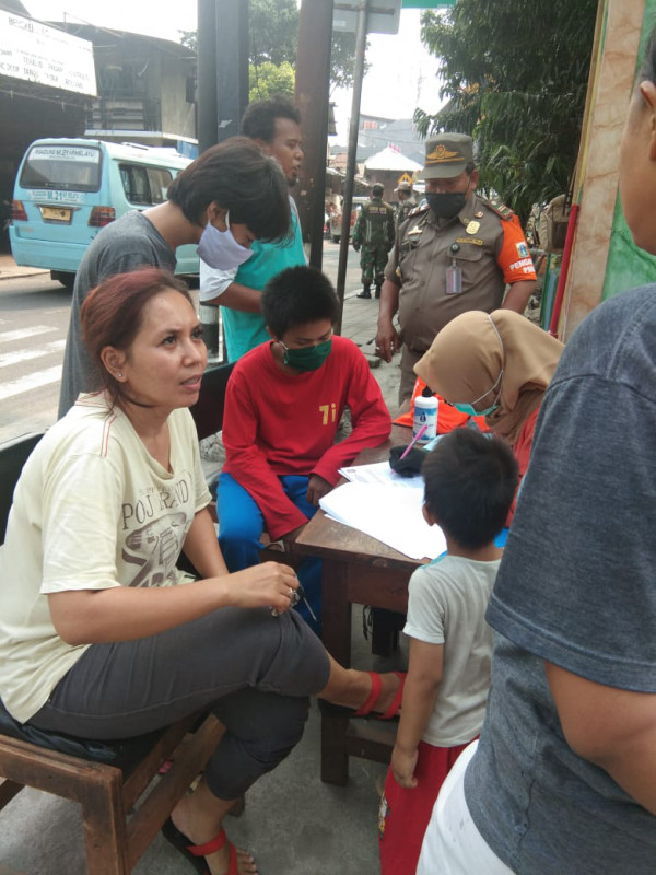 Monitoring Kasie Ekbang dan Satpol PP terkait Pelanggaran PSBB