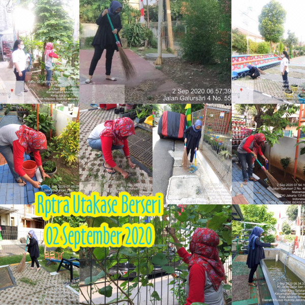 Kegiatan Piket dan Monitoring Pengelola Rptra Kelurahan Utan Kayu Selatan