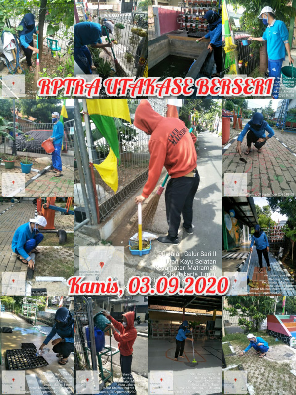 Kegiatan Piket dan Monitoring Pengelola Rptra Kelurahan Utan Kayu Selatan