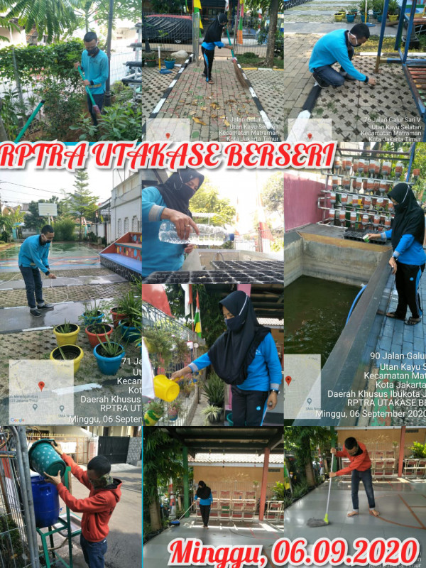 Kegiatan Piket dan Monitoring Pengelola Rptra Kelurahan Utan Kayu Selatan