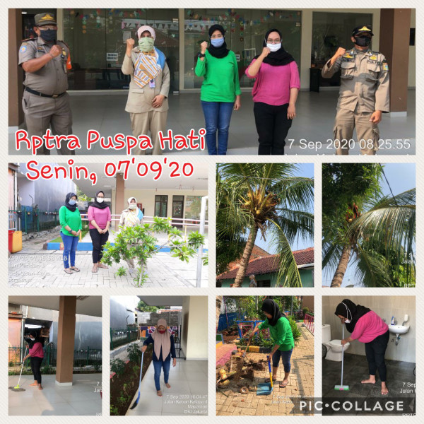 Kegiatan Piket dan Monitoring Pengelola Rptra Kelurahan Utan Kayu Selatan