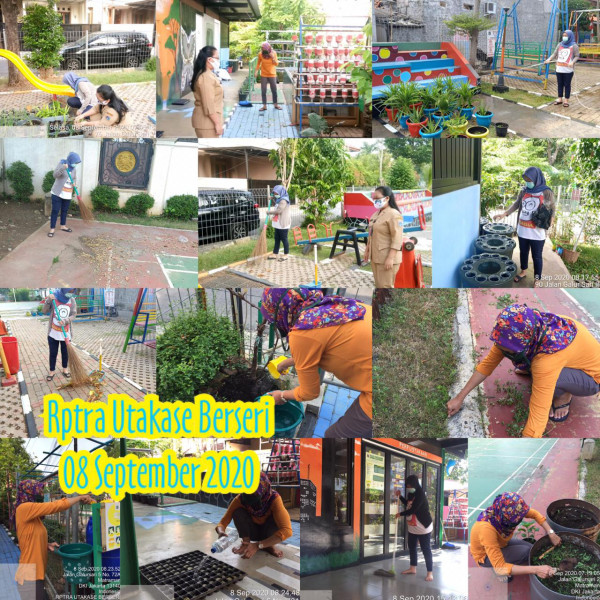 Kegiatan Piket dan Monitoring Pengelola Rptra Kelurahan Utan Kayu Selatan