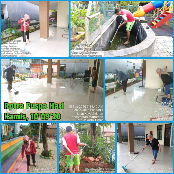 Kegiatan Piket dan Monitoring Pengelola Rptra Kelurahan Utan Kayu Selatan