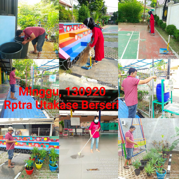 Kegiatan Piket dan Monitoring Pengelola Rptra Kelurahan Utan Kayu Selatan
