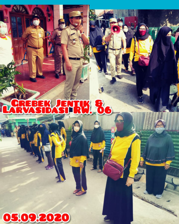 Larvasidasi dan Grebek Jentik RW 06