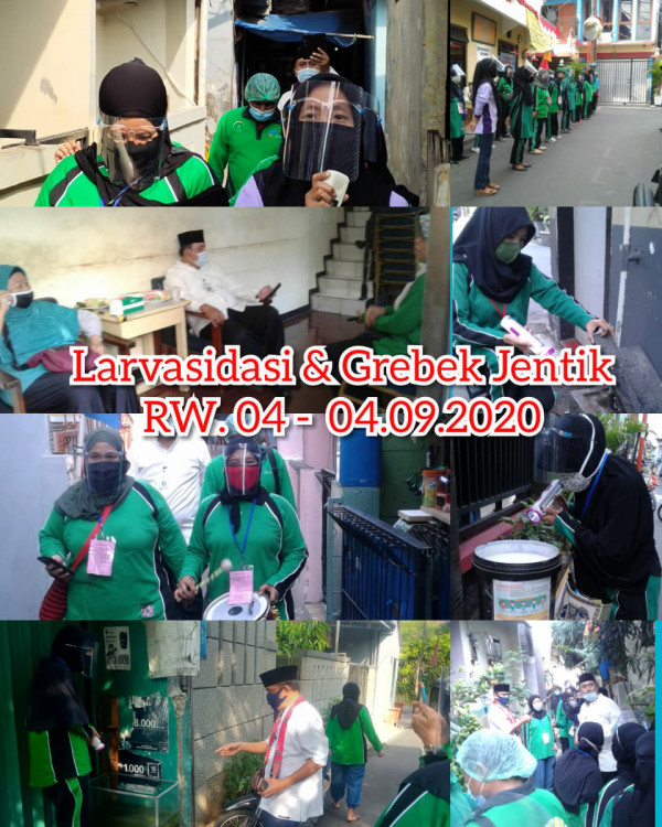 Larvasidasi dan Grebek Jentik RW 04