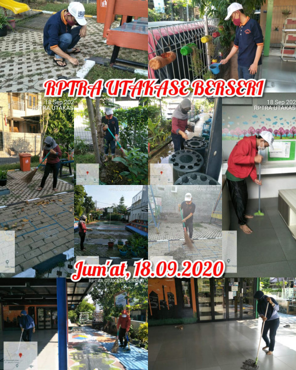 Kegiatan Piket dan Monitoring Pengelola Rptra Kelurahan Utan Kayu Selatan