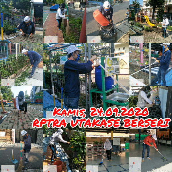 Kegiatan Piket dan Monitoring Pengelola Rptra Kelurahan Utan Kayu Selatan