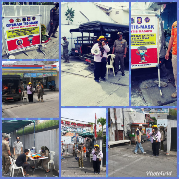 Giat Tertib Masker RW 01 dan RW 07