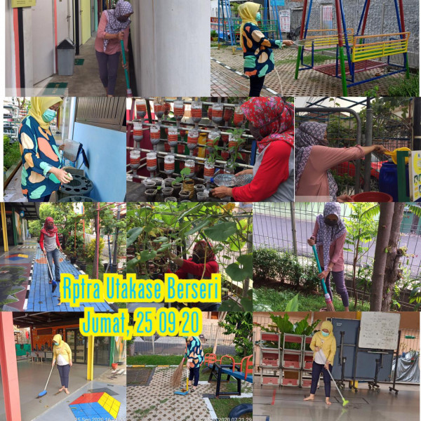 Kegiatan Piket dan Monitoring Pengelola Rptra Kelurahan Utan Kayu Selatan