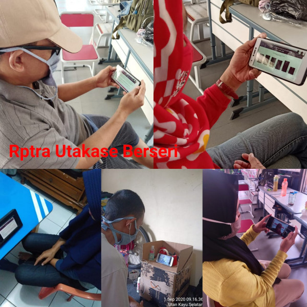 Kegiatan Zoom Pengelola Rptra Utakase 'Fenomena Kerasan Dalam Rumah Tangga Di masa Pandemi Covid 19