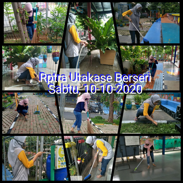 Kegiatan Piket dan Monitoring Pengelola Rptra Kelurahan Utan Kayu Selatan 10 Oktober 2020