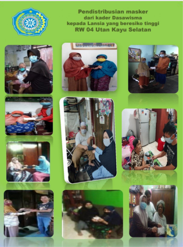 Pendistribusian Masker RW 04 Kelurahan Utan Kayu Selatan