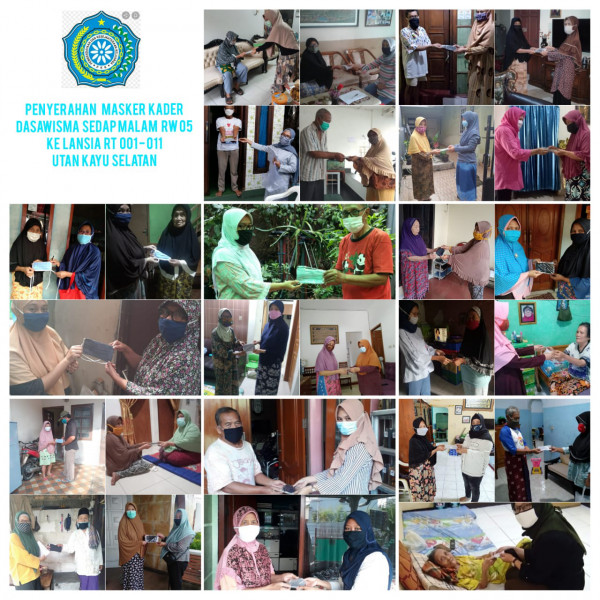 Pendistribusian Masker RW 05 Kelurahan Utan Kayu Selatan