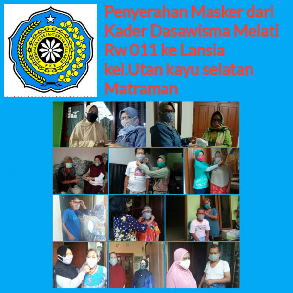 Pendistribusian Masker RW 11 Kelurahan Utan Kayu Selatan