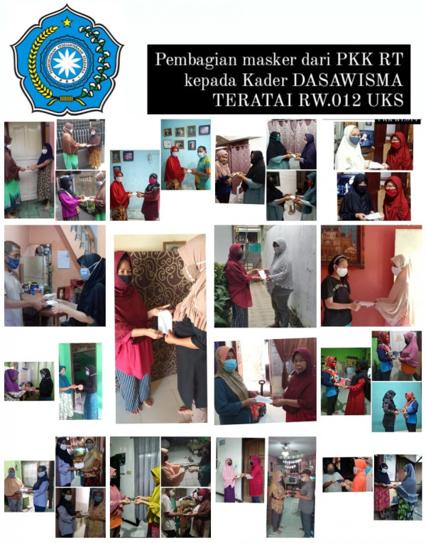 Pendistribusian Masker RW 12 Kelurahan Utan Kayu Selatan