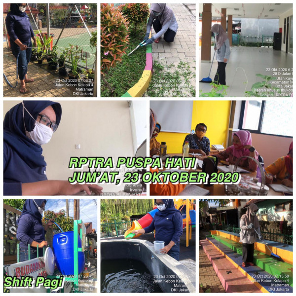 RPTRA PUSPA HATI - piket dan monitoring pagi