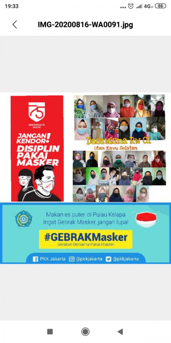 Gebrak Masker Dasawisma RW 01
