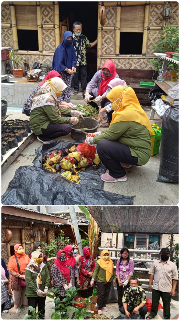 Pembuatan Pupuk dari Sisa Sampah Dapur Kelurahan UKS Matraman JT