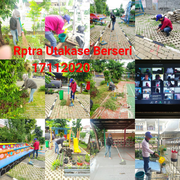 Kegiatan Piket dan Monitoring pengelola Rptra kelurahan Utan Kayu Selatan 17 November 2020