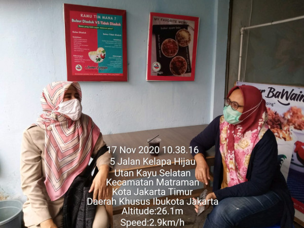 Koordinasi Kasie Ekbang Kelurahan Utan Kayu Selatan terkait UMKM