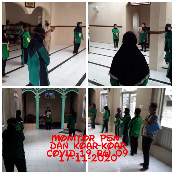 Koar-koar PSN dan Covid -19 Masjid Baitussalam dan Mushola Al Huda bersama Kasie Kesra Kelurahan Utan Kayu Selatan 