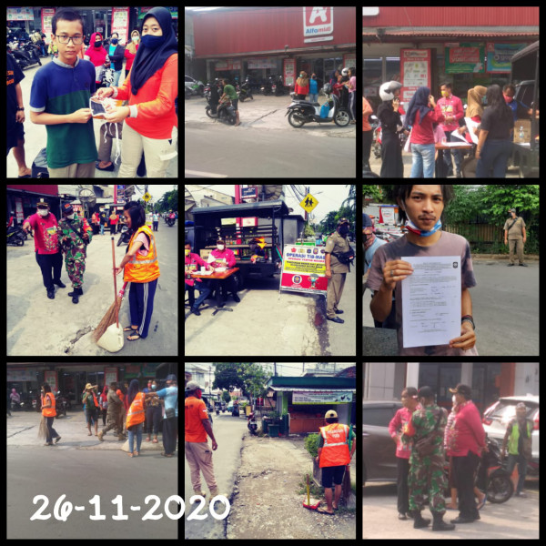 Operasi Tertib masker Oleh Lurah kelurahan Utan Kayu Selatan dan satuan Polisi Pamong Praja Kelurahan Utan Kayu Selatan