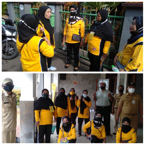 Koar-koar PSN dan Covid -19 bMasjid At Taubah bersama Kasie Kesra Kecamatan Matraman dan Staf Kesra Kelurahan Utan Kayu Selatan