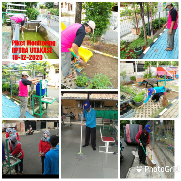 Piket dan Monitoring RPTRA Utakase Berseri dan Puspa Hati