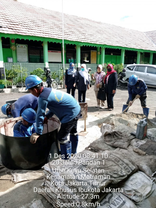 Monitor pembuatan sumur resapan