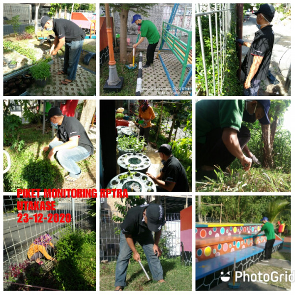 Piket dan Monitoring RPTRA Utakase Berseri dan Puspa Hati
