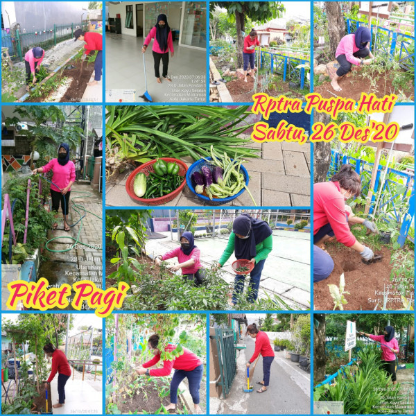 Piket dan Monitoring RPTRA Utakase Berseri dan Puspa Hati