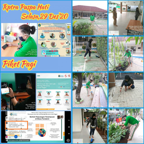 Piket dan Monitoring RPTRA Utakase Berseri dan Puspa Hati