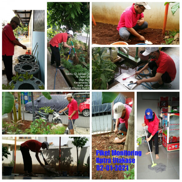 Kegiatan Piket dan Monitoring Pengelola RPTRA Kelurahan Utan Kayu Selatan 02 Januari 2021