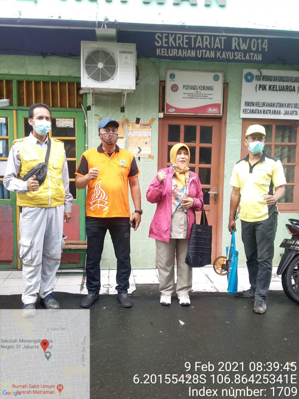 Survey lokasi Jalan dn PJU RW 014