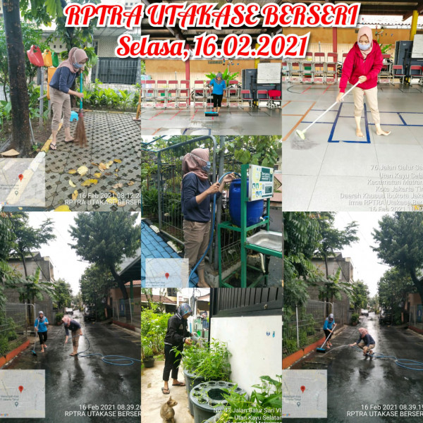 Kegiatan Piket Monitoring PPKM Pengelola RPTRA Utakase