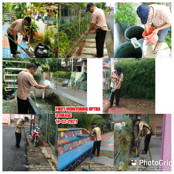 Kegiatan Piket dan Monitoring Pengelola RPTRA Utakase dan Puspa Hati