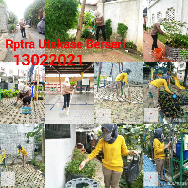 Kegiatan Piket dan Monitoring Pengelola RPTRA Utakase dan Puspa Hati