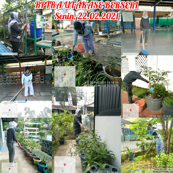 Kegiatan Piket dan Monitoring Pengelola RPTRA Utakase dan Puspa Hati