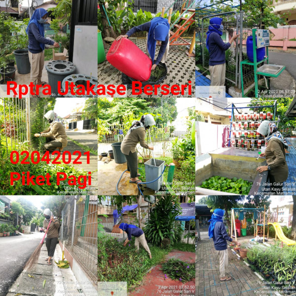 RPTRA Utakase_2 April_piket dan monitoring pagi