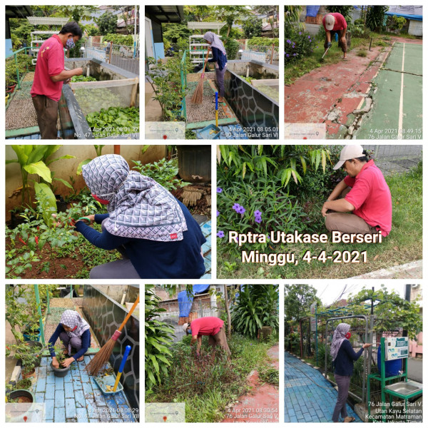 RPTRA Utakase_4 April_piket dan monitoring sore