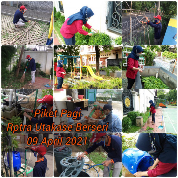 RPTRA Utakase_9 April_piket dan monitoring pagi